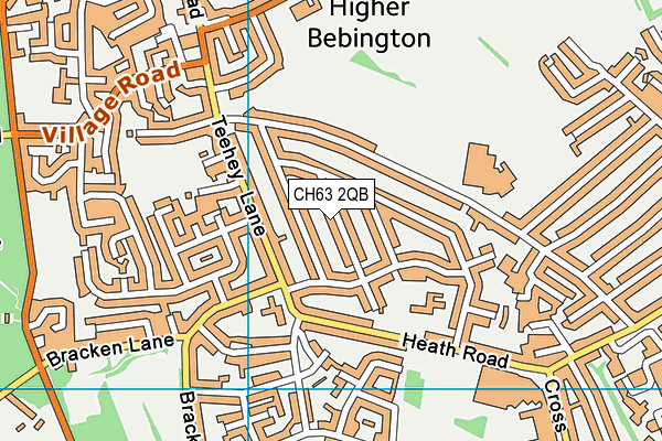 CH63 2QB map - OS VectorMap District (Ordnance Survey)