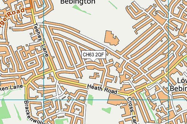 CH63 2QF map - OS VectorMap District (Ordnance Survey)