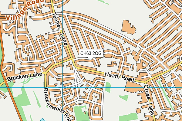 CH63 2QG map - OS VectorMap District (Ordnance Survey)