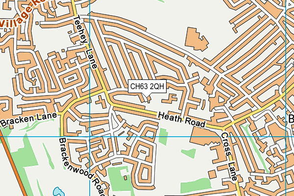 CH63 2QH map - OS VectorMap District (Ordnance Survey)