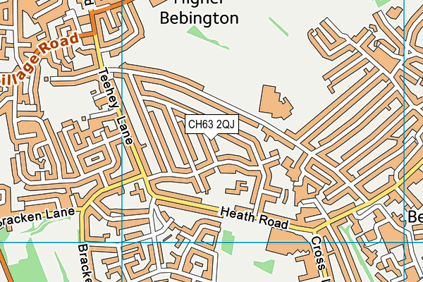 CH63 2QJ map - OS VectorMap District (Ordnance Survey)