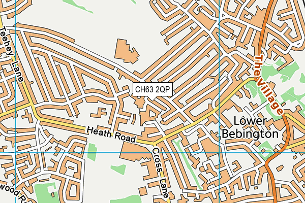 CH63 2QP map - OS VectorMap District (Ordnance Survey)