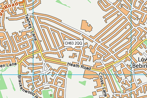 CH63 2QQ map - OS VectorMap District (Ordnance Survey)