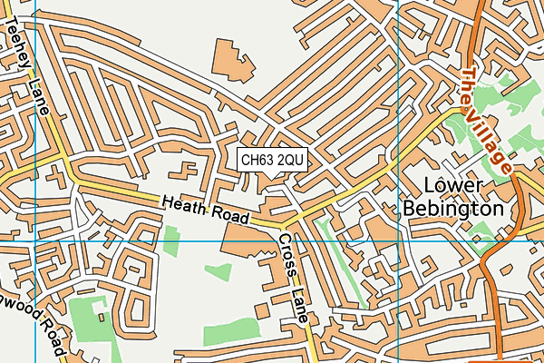 CH63 2QU map - OS VectorMap District (Ordnance Survey)