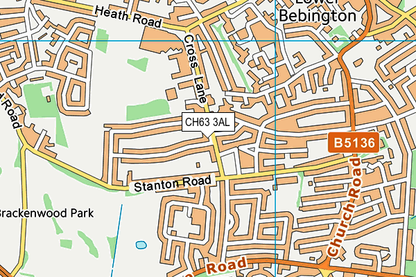 CH63 3AL map - OS VectorMap District (Ordnance Survey)