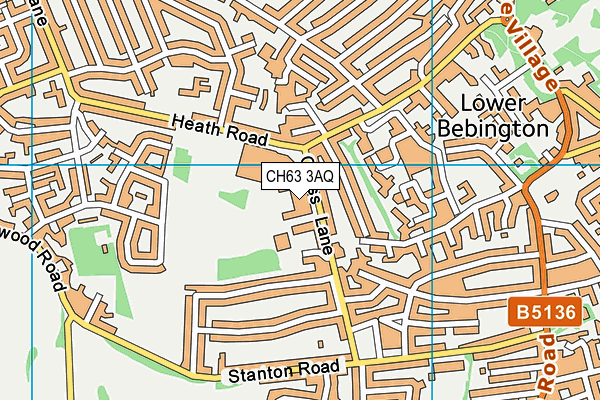 Wirral Grammar School For Boys map (CH63 3AQ) - OS VectorMap District (Ordnance Survey)