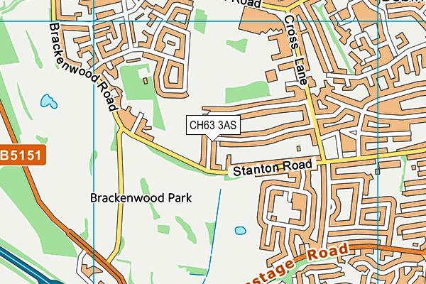 CH63 3AS map - OS VectorMap District (Ordnance Survey)