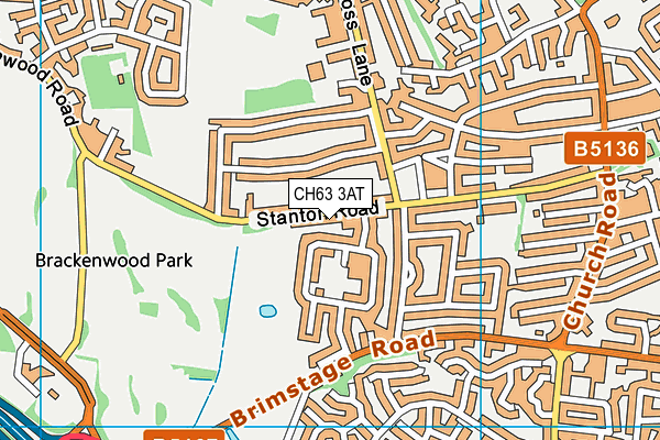 CH63 3AT map - OS VectorMap District (Ordnance Survey)