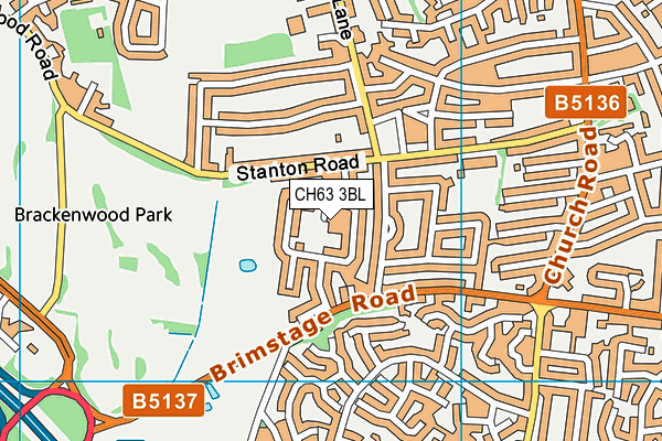 CH63 3BL map - OS VectorMap District (Ordnance Survey)