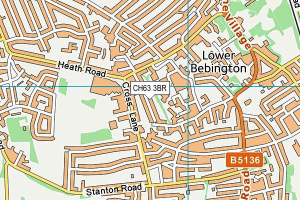 CH63 3BR map - OS VectorMap District (Ordnance Survey)