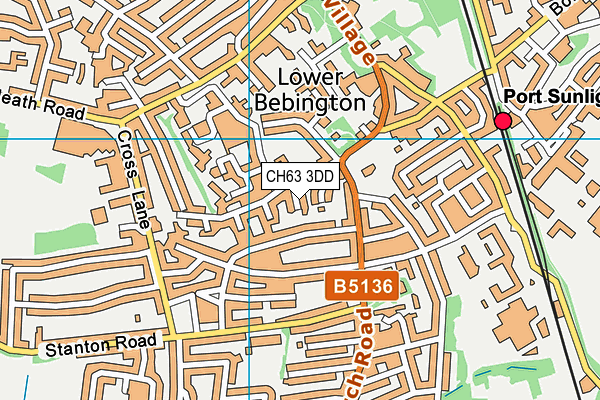 CH63 3DD map - OS VectorMap District (Ordnance Survey)