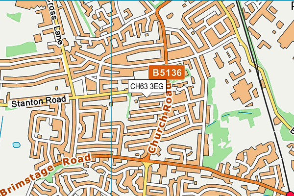 CH63 3EG map - OS VectorMap District (Ordnance Survey)