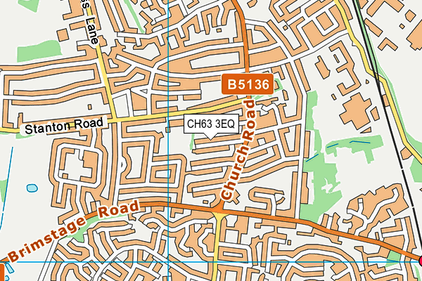 CH63 3EQ map - OS VectorMap District (Ordnance Survey)