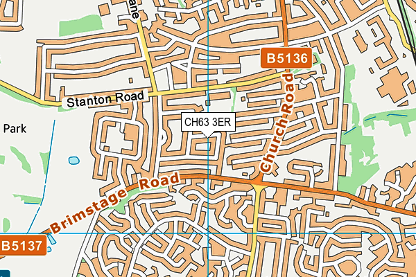 CH63 3ER map - OS VectorMap District (Ordnance Survey)