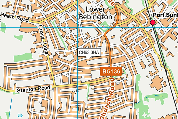 CH63 3HA map - OS VectorMap District (Ordnance Survey)