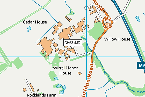 CH63 4JD map - OS VectorMap District (Ordnance Survey)