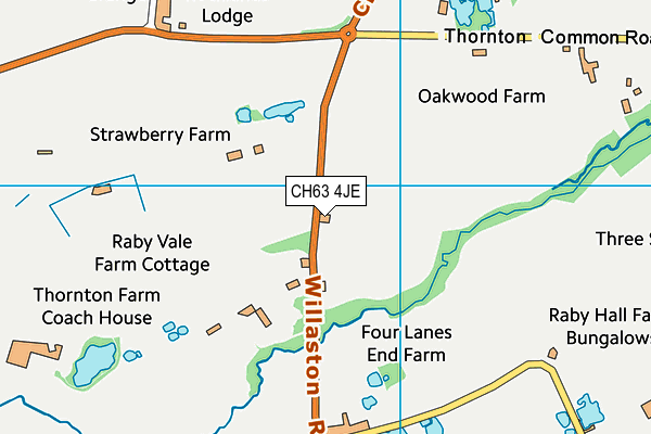 CH63 4JE map - OS VectorMap District (Ordnance Survey)