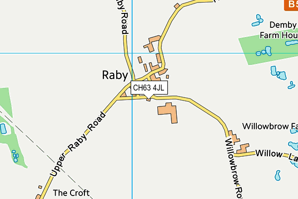CH63 4JL map - OS VectorMap District (Ordnance Survey)
