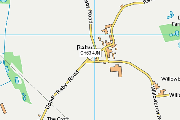 CH63 4JN map - OS VectorMap District (Ordnance Survey)