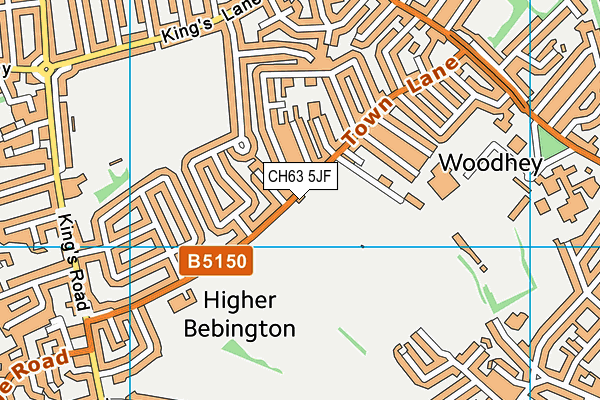 CH63 5JF map - OS VectorMap District (Ordnance Survey)