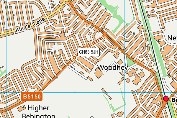 CH63 5JH map - OS VectorMap District (Ordnance Survey)