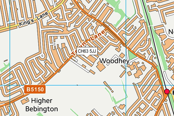 CH63 5JJ map - OS VectorMap District (Ordnance Survey)