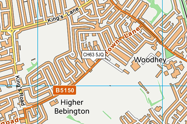 CH63 5JQ map - OS VectorMap District (Ordnance Survey)