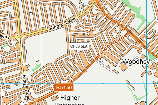 CH63 5LA map - OS VectorMap District (Ordnance Survey)