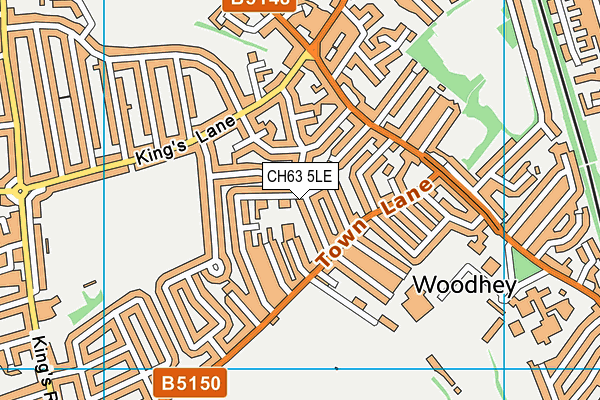 CH63 5LE map - OS VectorMap District (Ordnance Survey)