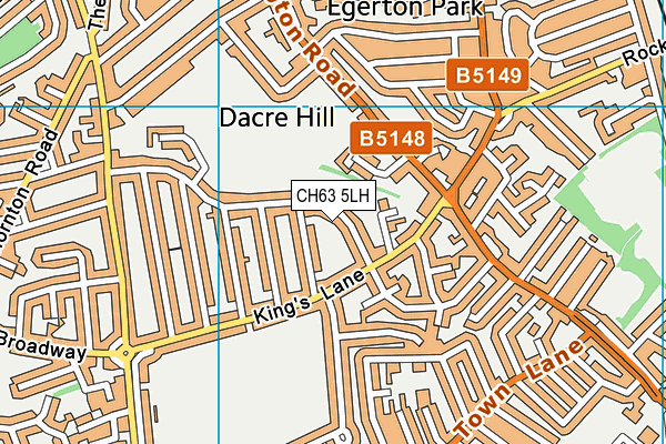 CH63 5LH map - OS VectorMap District (Ordnance Survey)