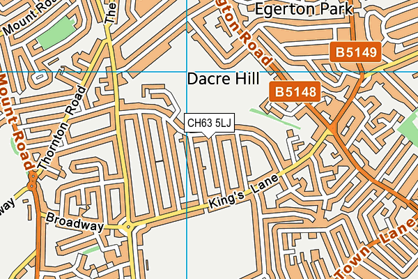 CH63 5LJ map - OS VectorMap District (Ordnance Survey)