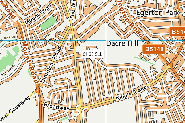 CH63 5LL map - OS VectorMap District (Ordnance Survey)