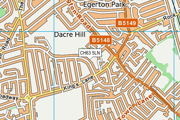 CH63 5LN map - OS VectorMap District (Ordnance Survey)