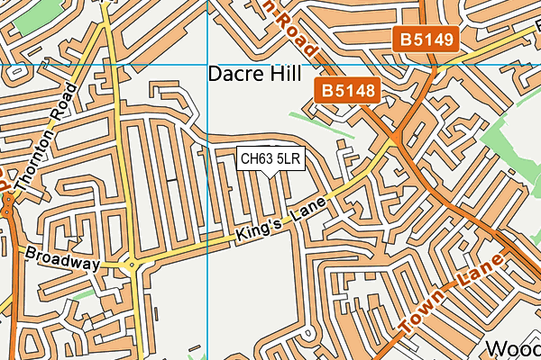 CH63 5LR map - OS VectorMap District (Ordnance Survey)