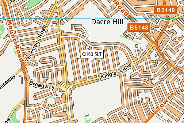 CH63 5LT map - OS VectorMap District (Ordnance Survey)