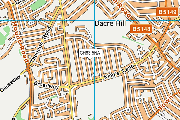 CH63 5NA map - OS VectorMap District (Ordnance Survey)