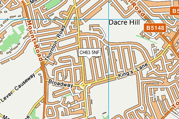 CH63 5NF map - OS VectorMap District (Ordnance Survey)