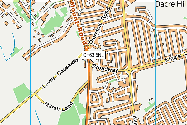 CH63 5NL map - OS VectorMap District (Ordnance Survey)