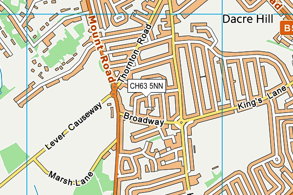 CH63 5NN map - OS VectorMap District (Ordnance Survey)