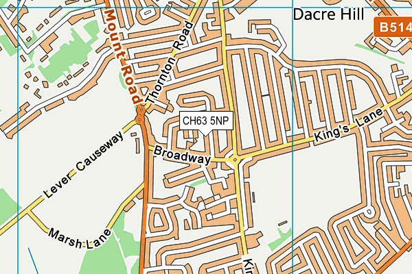 CH63 5NP map - OS VectorMap District (Ordnance Survey)