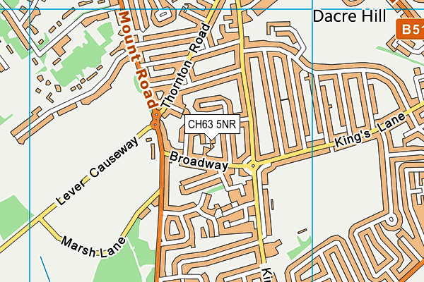 CH63 5NR map - OS VectorMap District (Ordnance Survey)