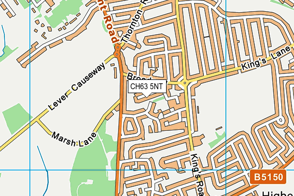 CH63 5NT map - OS VectorMap District (Ordnance Survey)