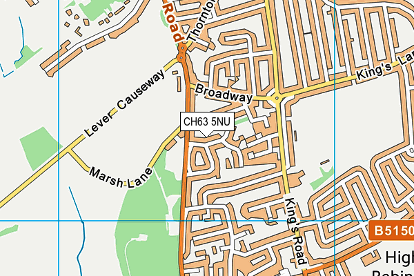 CH63 5NU map - OS VectorMap District (Ordnance Survey)