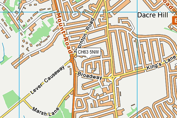 CH63 5NW map - OS VectorMap District (Ordnance Survey)