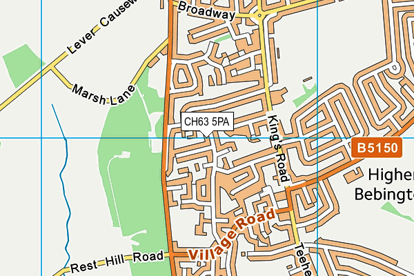 CH63 5PA map - OS VectorMap District (Ordnance Survey)