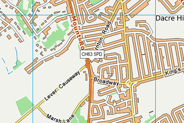CH63 5PD map - OS VectorMap District (Ordnance Survey)