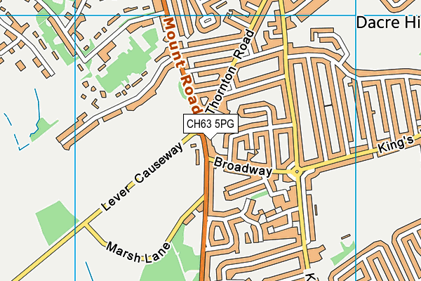 CH63 5PG map - OS VectorMap District (Ordnance Survey)