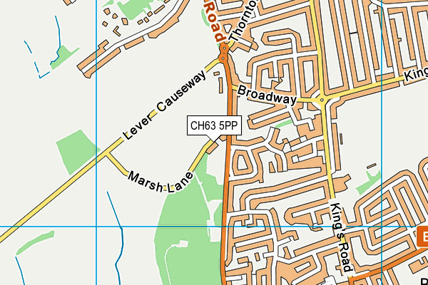 CH63 5PP map - OS VectorMap District (Ordnance Survey)