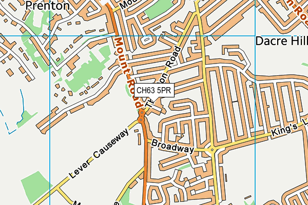 CH63 5PR map - OS VectorMap District (Ordnance Survey)