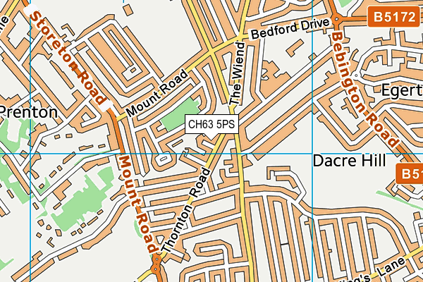 CH63 5PS map - OS VectorMap District (Ordnance Survey)